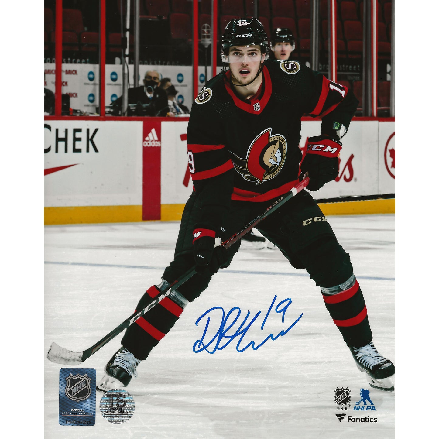 Drake Batherson Autographed Ottawa Senators Heads-Up 8x10 Photo