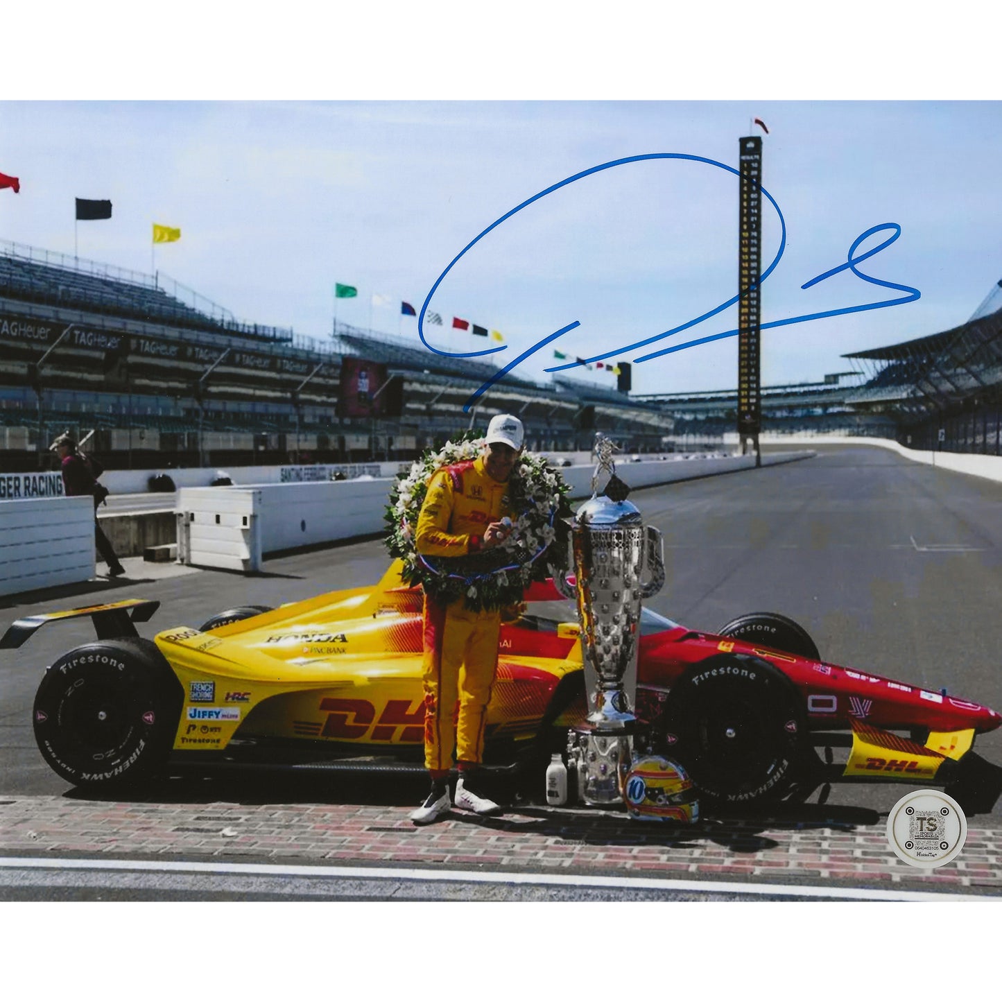 Alex Palou Autographed 2025 Indy 500 Winner 8x10 Photo