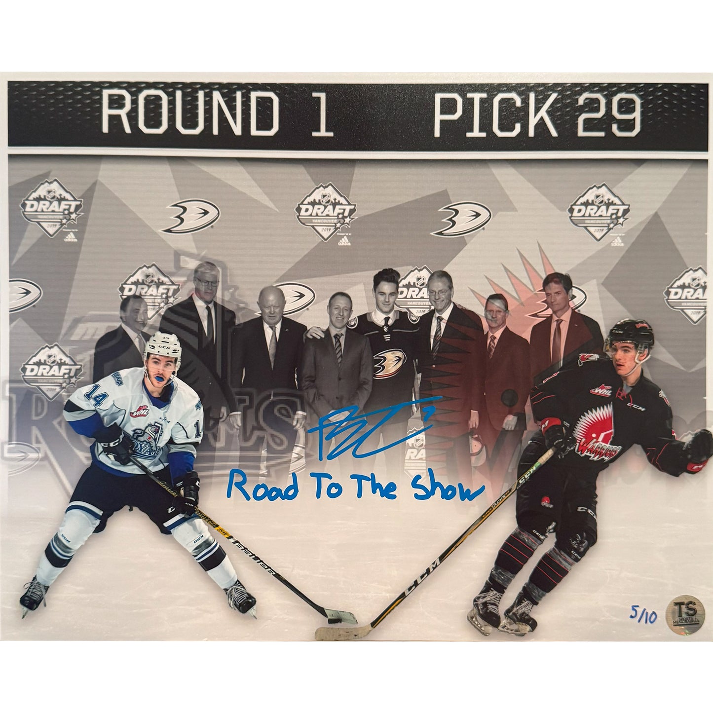 Brayden Tracey Autographed 11x14 "Road To The Show" Artwork LE/ 10 Photo Inscribed