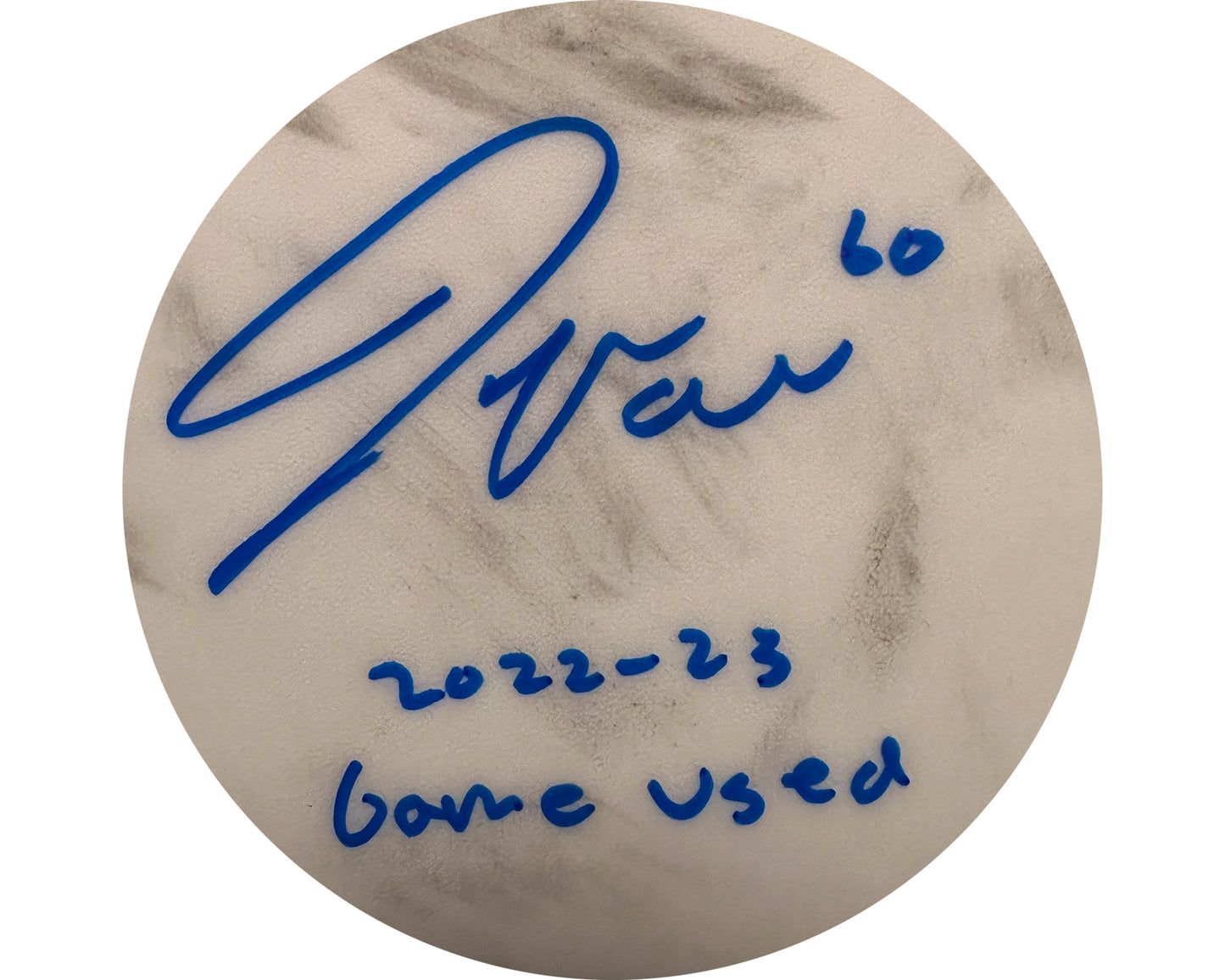 Joseph Woll Game-Used & Autographed Bauer Mach Blocker Inscribed