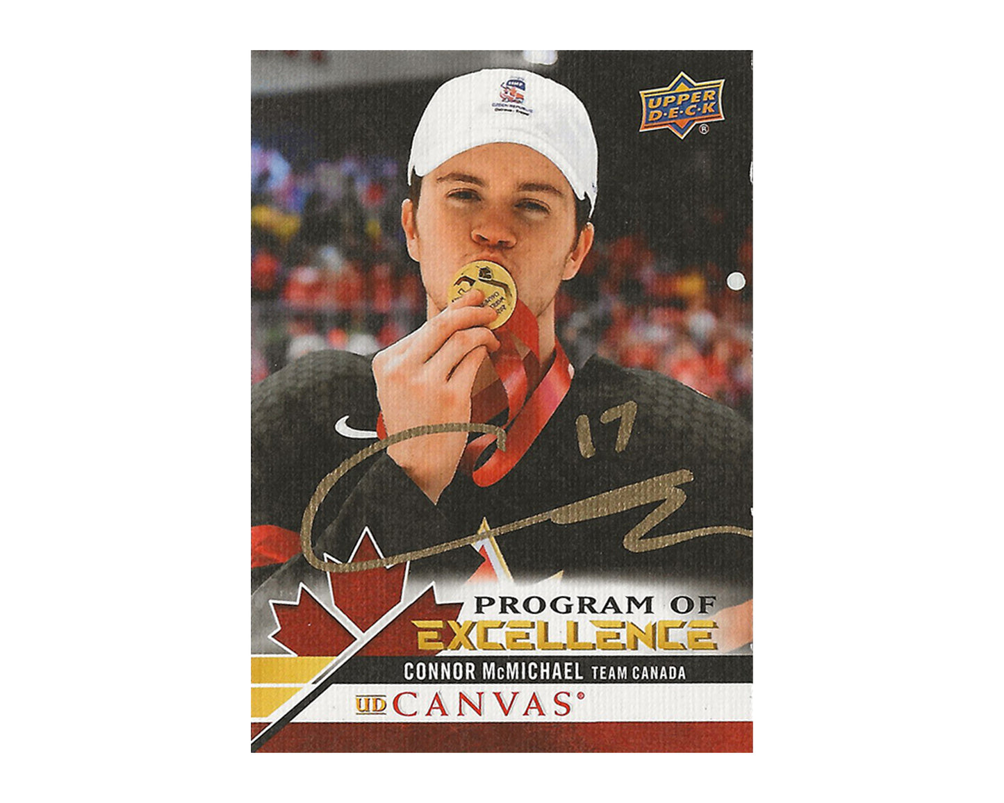 Connor McMichael Autographed 2020-21 Upper Deck POE #C260 Hockey Card