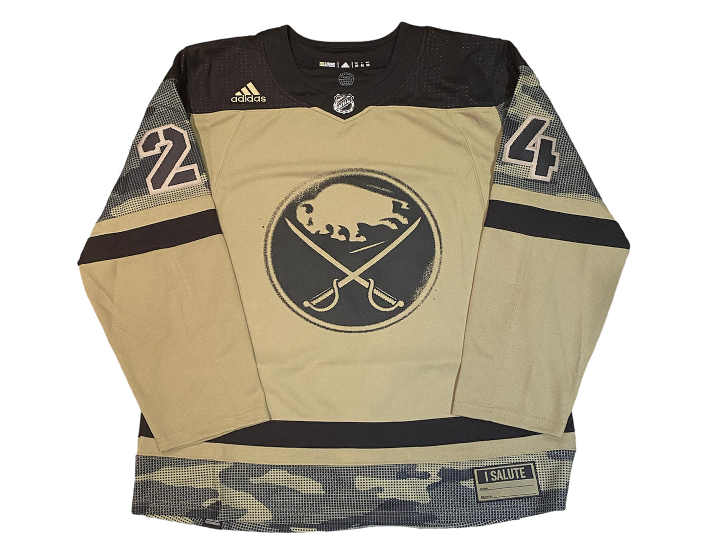 Dylan Cozens Autographed Buffalo Sabres Salute to Service Adidas Jersey