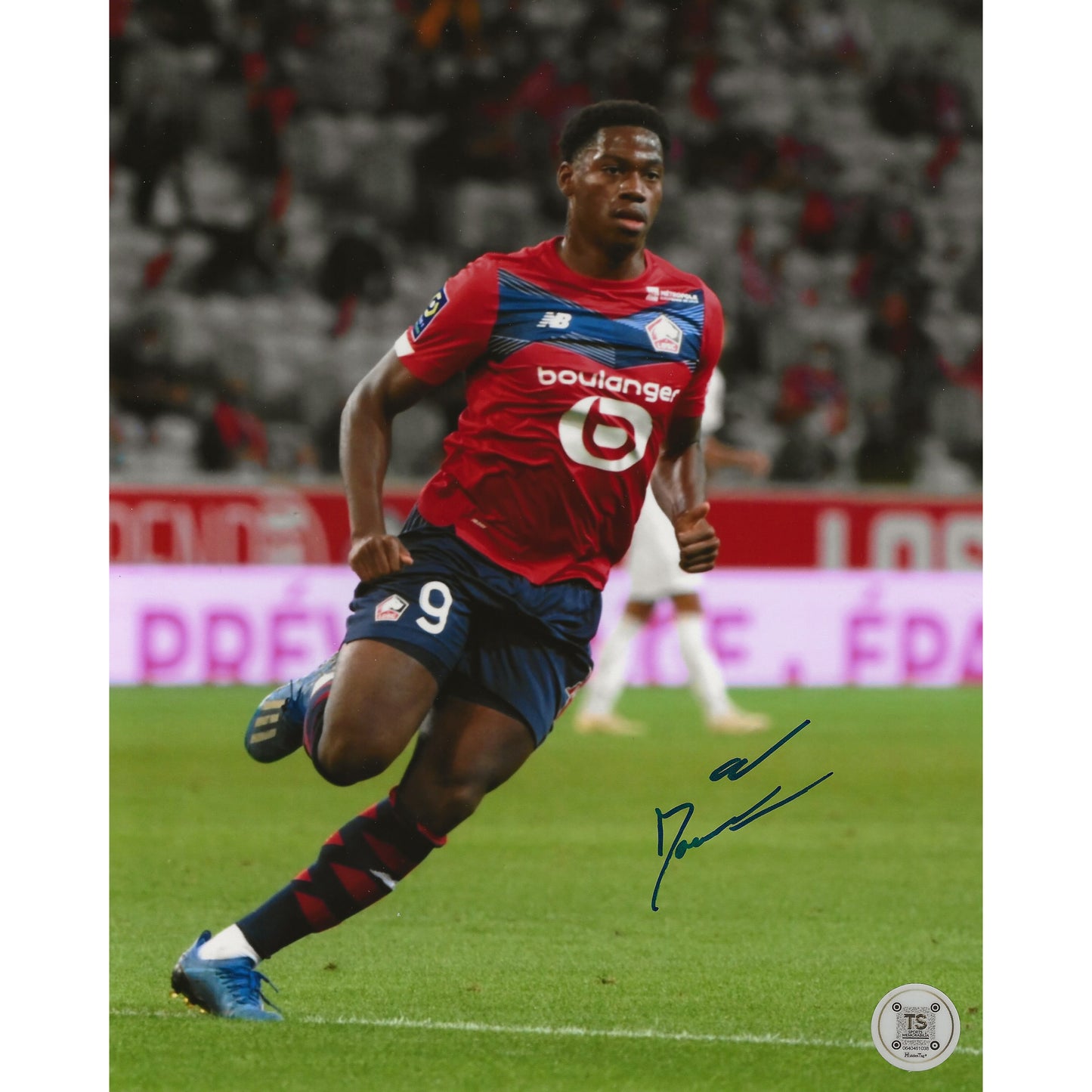 Jonathan David Autographed LOSC Lille Running 8x10 Photo