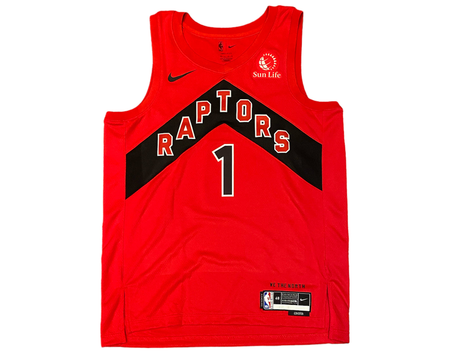 Gradey Dick Autographed Toronto Raptors Nike Swingman Icon Edition Jersey