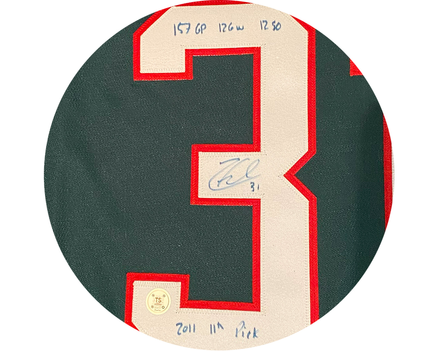 Zach Fucale Autographed Halifax Mooseheads Home Green CCM Replica Jersey Multi-Inscribed
