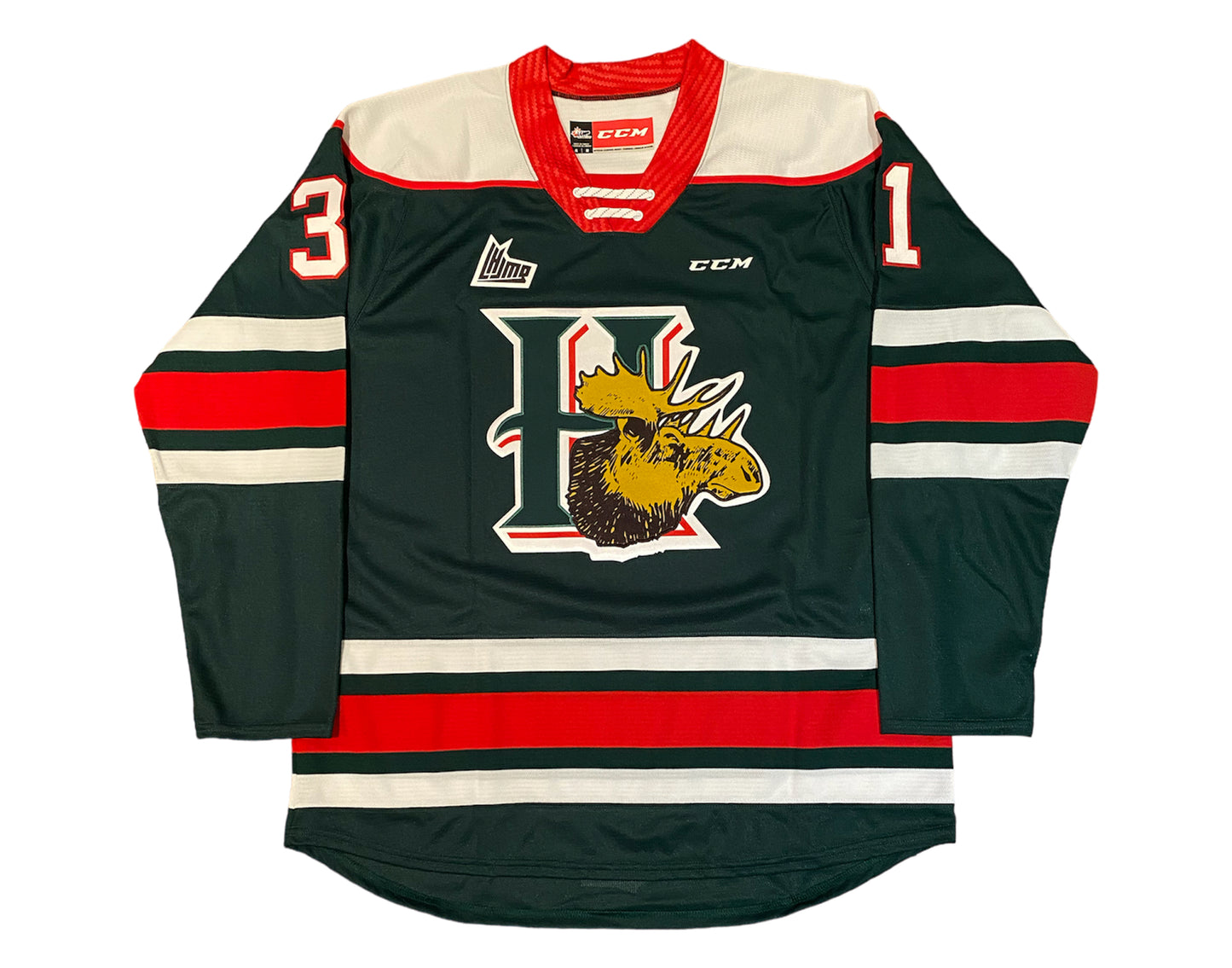 Zach Fucale Autographed Halifax Mooseheads Home Green CCM Replica Jersey Multi-Inscribed