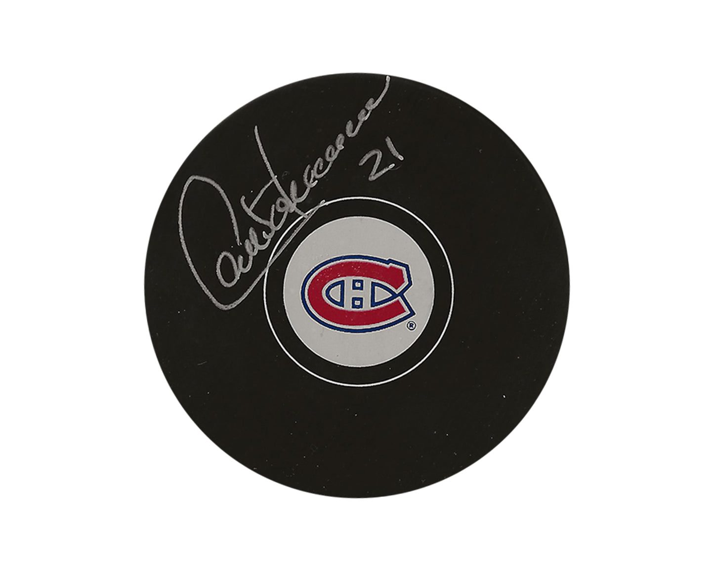 Guy Carbonneau Autographed Montreal Canadiens Autograph Model Puck
