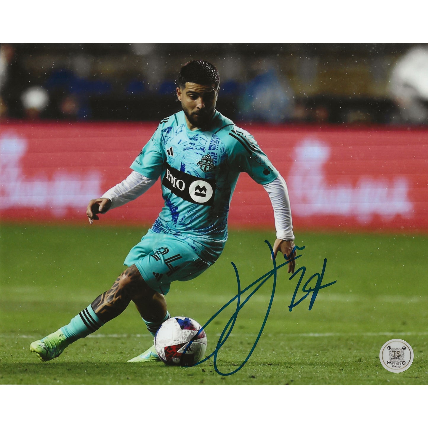 Lorenzo Insigne Autographed Toronto FC End Plastic Waste 8x10 Photo