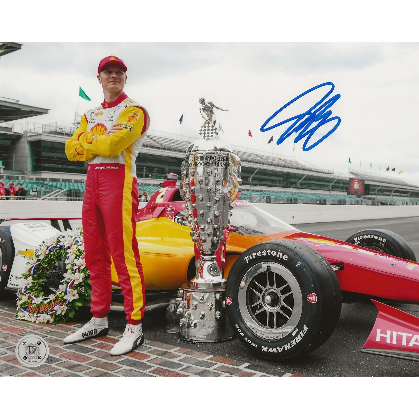 Josef Newgarden Autographed 2024 Indy 500 Winner 8x10 Photo