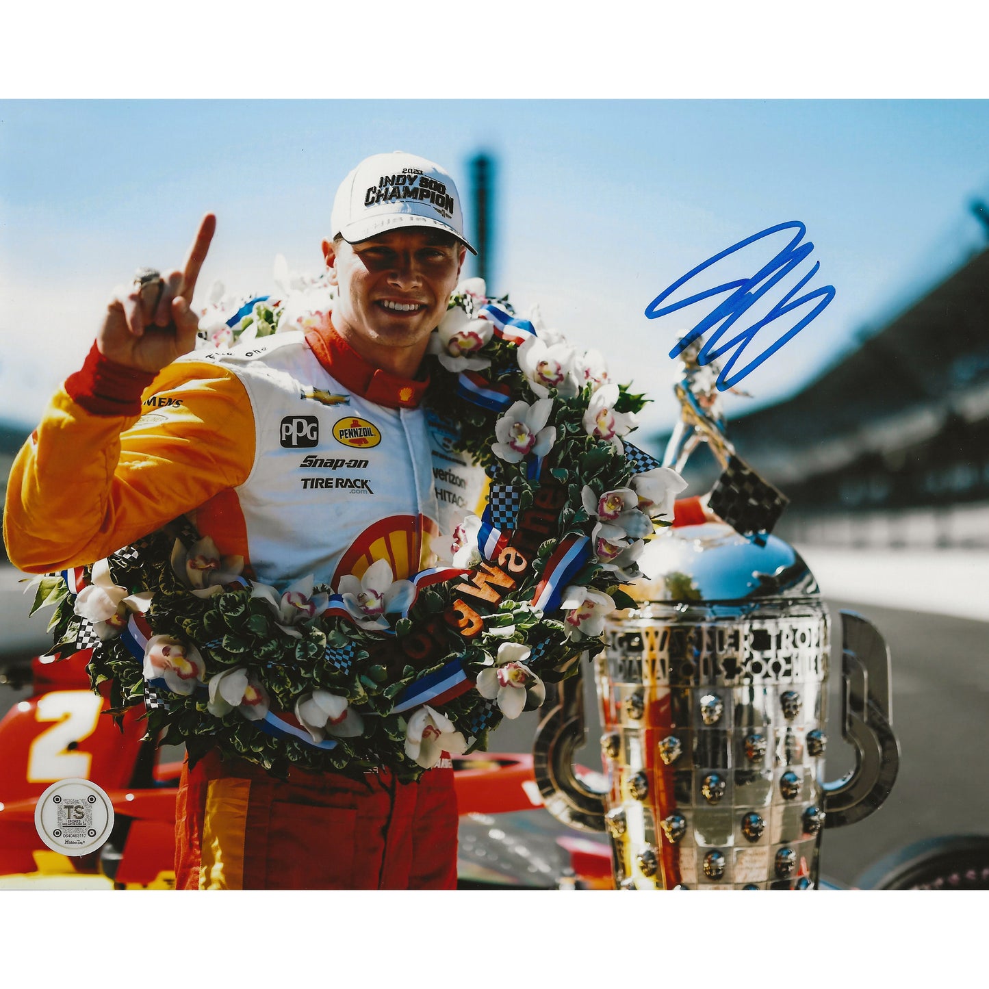 Josef Newgarden Autographed 2023 Indy 500 Winner 8x10 Photo