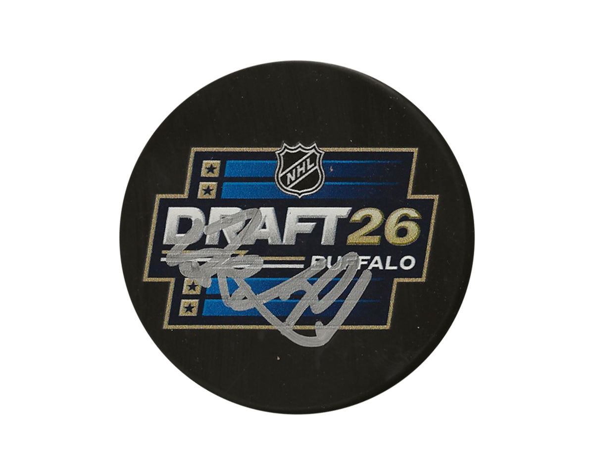 Keaton Verhoeff Autographed 2026 NHL Draft Puck