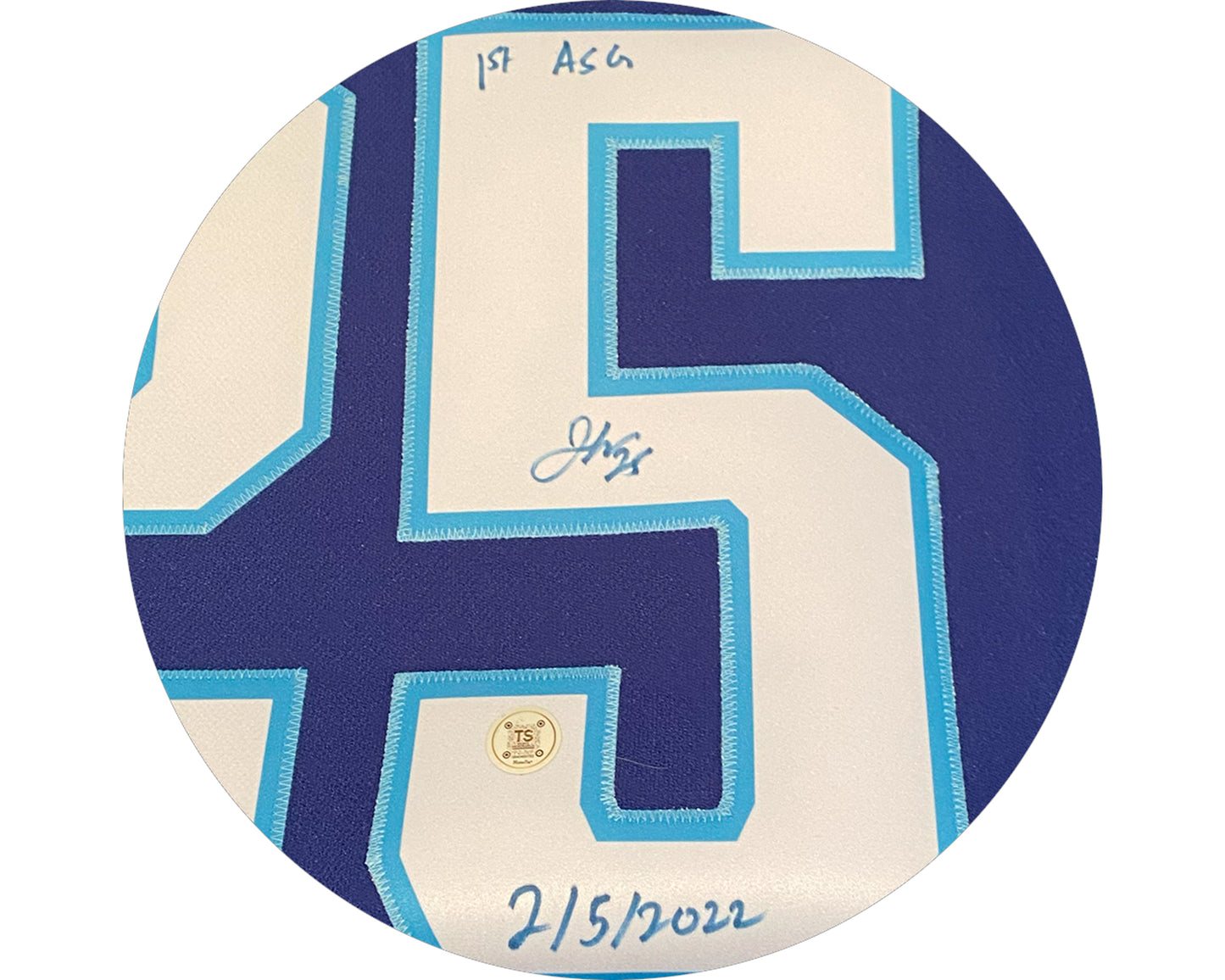 Jordan Kyrou Autographed 2022 All-Star Game Blue St. Louis Blues Adidas Jersey Inscribed