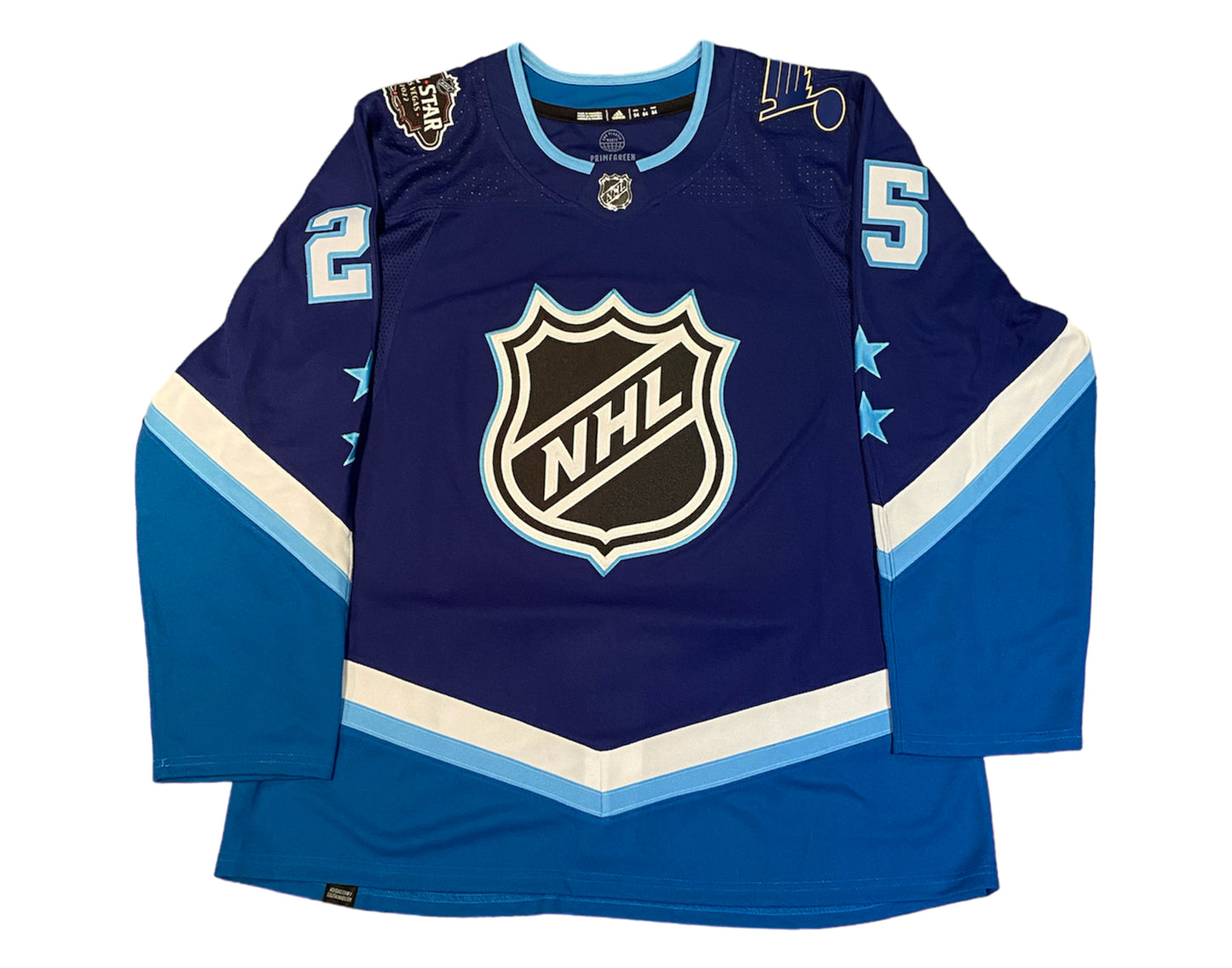 Jordan Kyrou Autographed 2022 All-Star Game Blue St. Louis Blues Adidas Jersey Inscribed