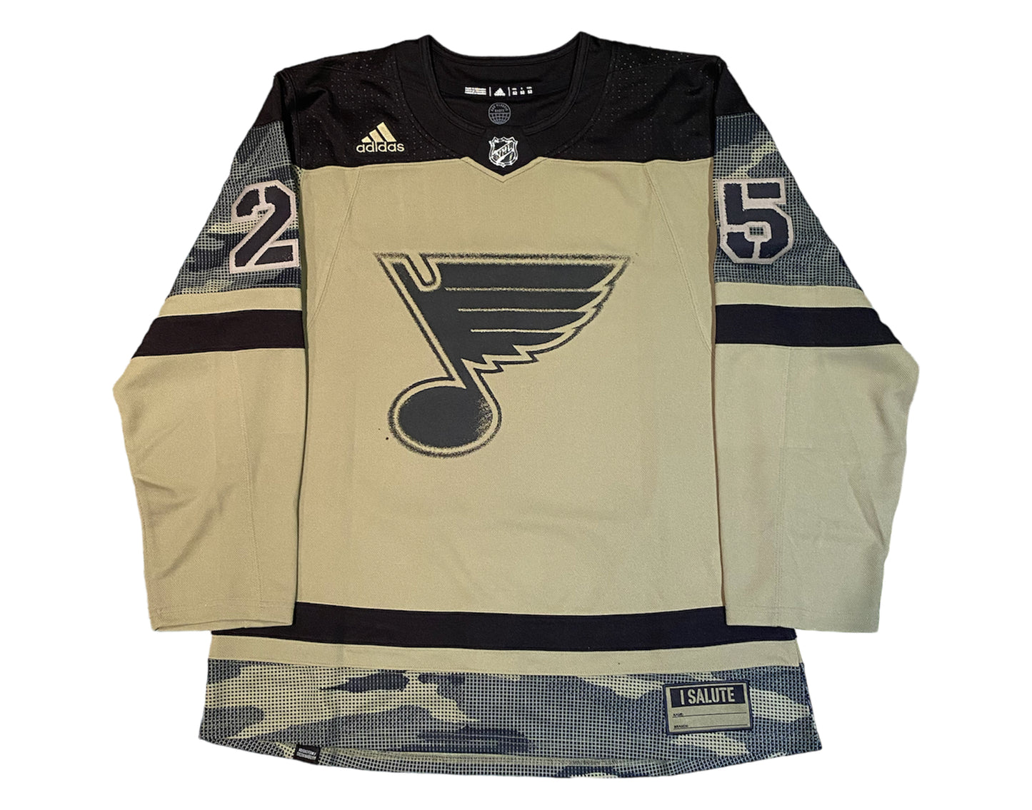 Jordan Kyrou Autographed St. Louis Blues Salute to Service Adidas Jersey