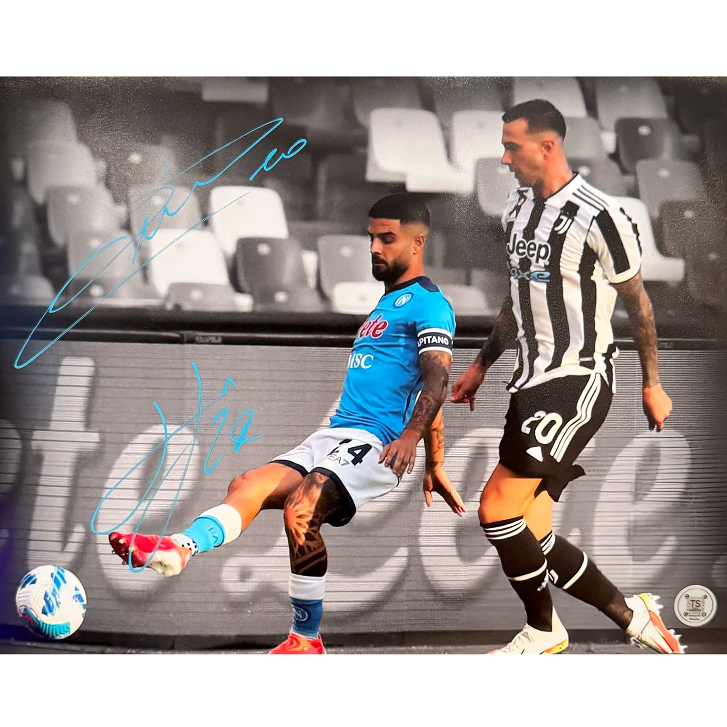 Lorenzo Insigne & Federico Bernardeschi Autographed Lorenzo Insigne & Federico Bernardeschi Autographed Juventus vs Napoli 11x14 Photo