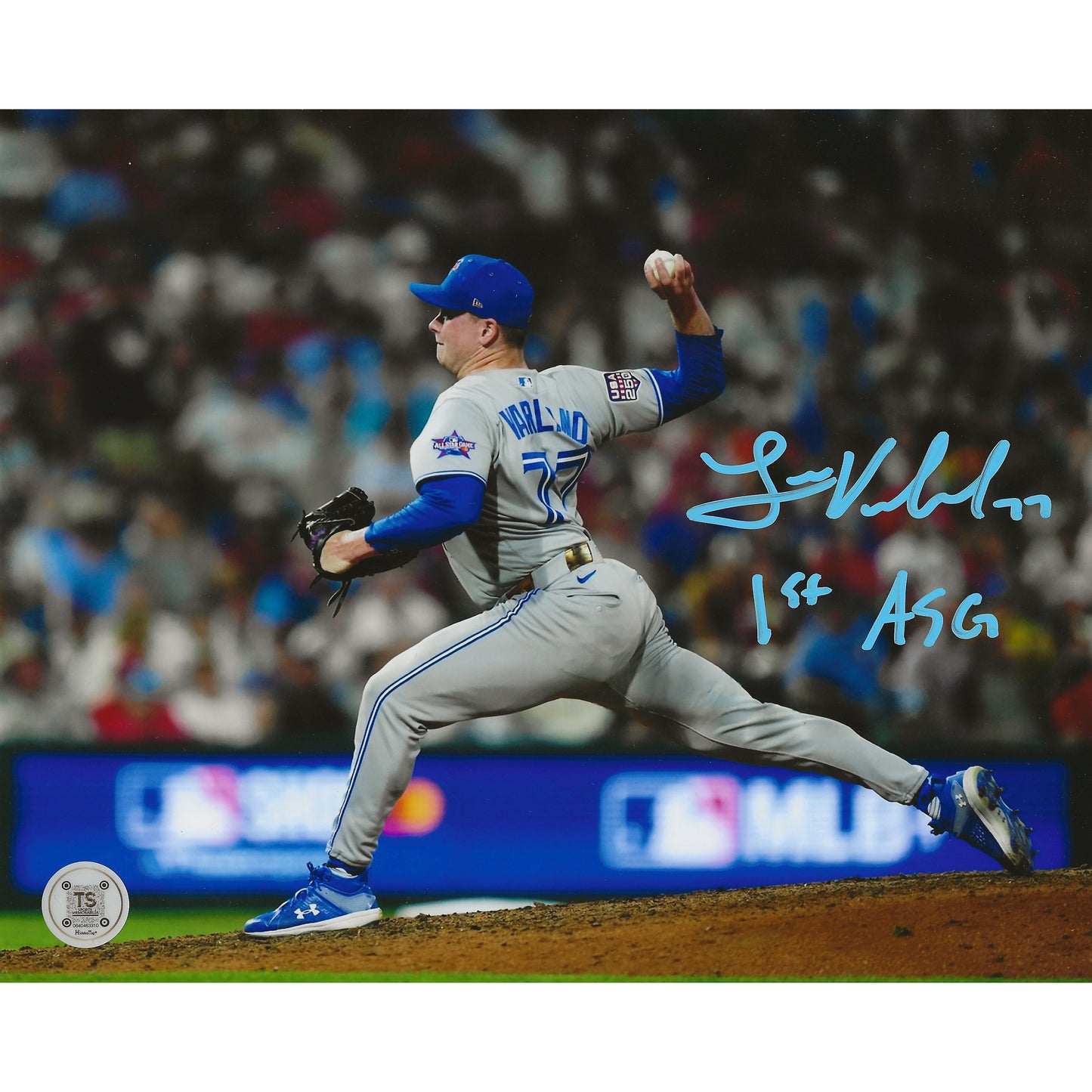 Louis Varland Autographed Toronto Blue Jays 2026 All-Star Game 8x10 Photo Inscribed "1st ASG"