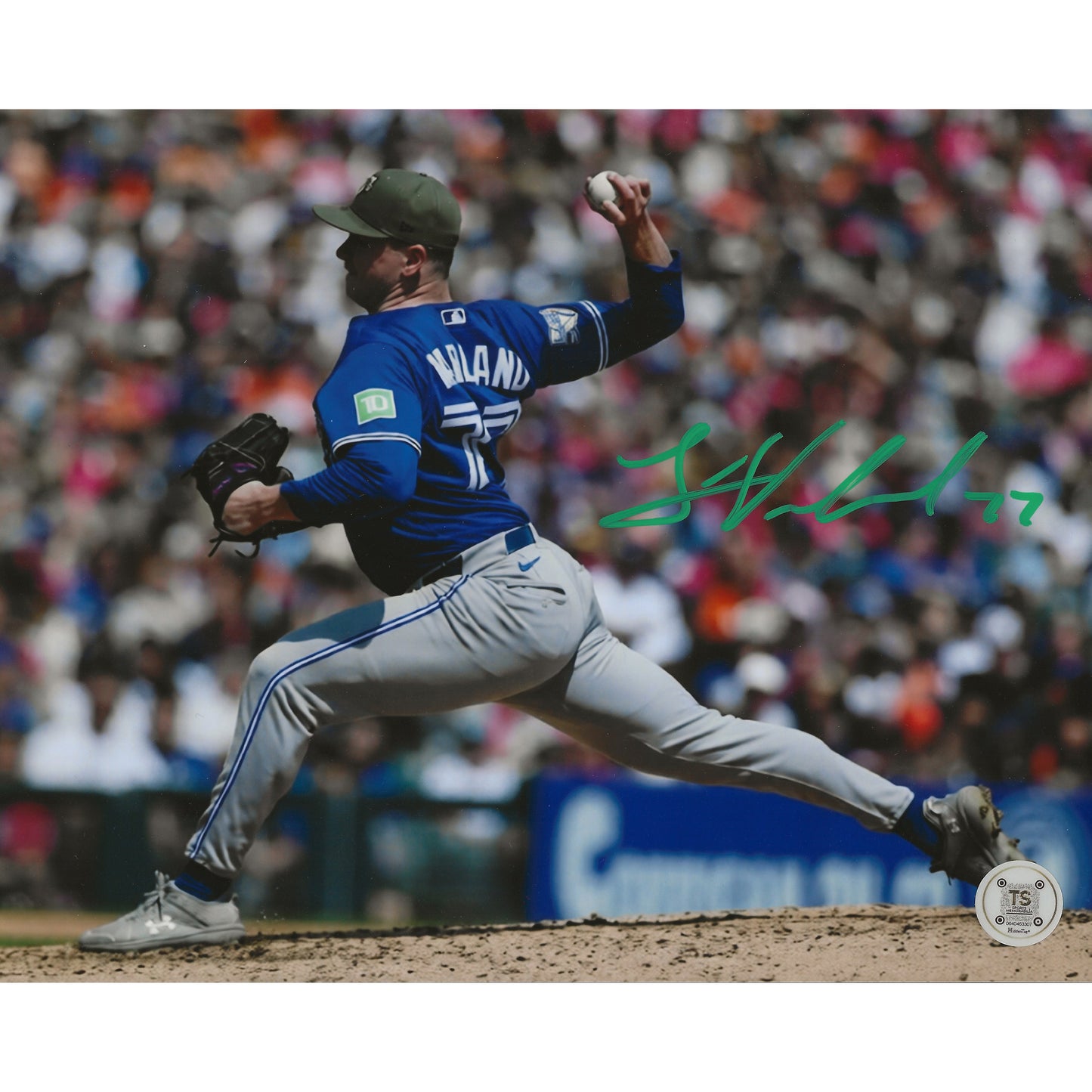 Louis Varland Autographed Toronto Blue Jays Veterans' Day 8x10 Photo