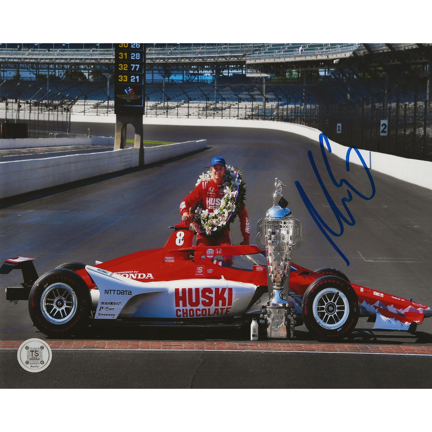 Marcus Ericsson Autographed 2022 Indy 500 Winner 8x10 Photo