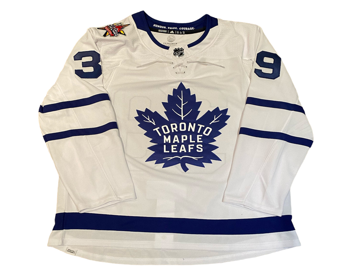 Fraser Minten Autographed Toronto Maple Leafs Away White Adidas Jersey w/ 2024 ASG Patch
