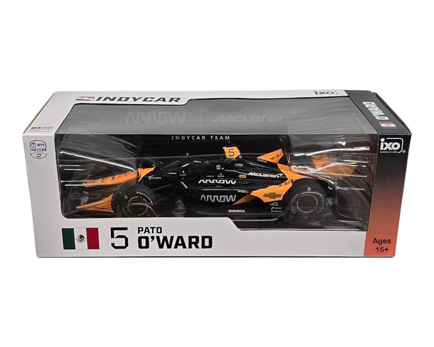 Pato O'Ward Autographed 2024 NTT IndyCar Series #5 Arrow McLaren Racing 1/18 Diecast Model Car