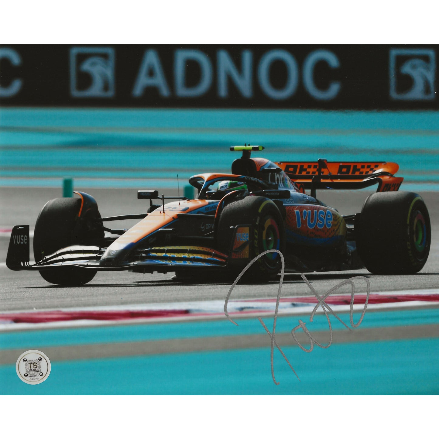 Pato O'Ward Autographed 2024 Abu Dhabi Grand Prix FP 8x10 Photo