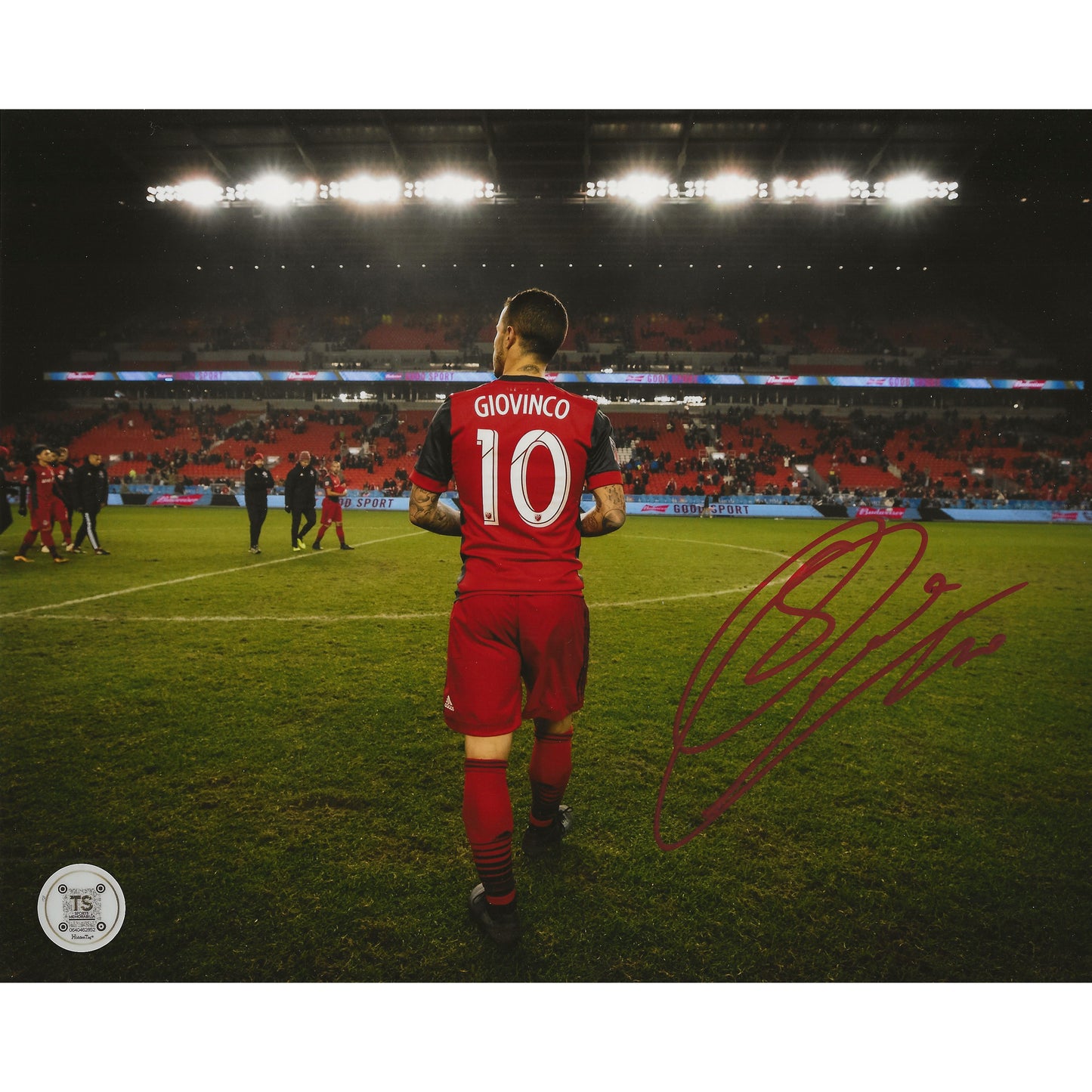 Sebastian Giovinco Autographed Toronto FC BMO Field 8x10 Photo