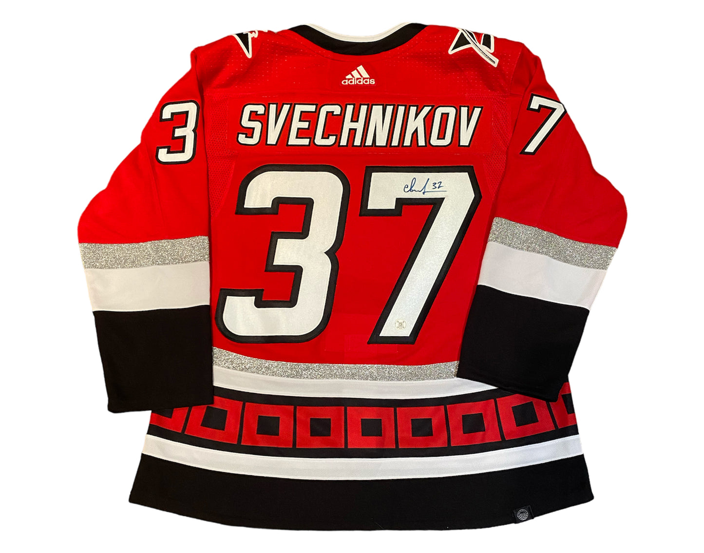 Andrei Svechnikov Autographed Carolina Hurricanes 25th Anniversary Adidas Jersey