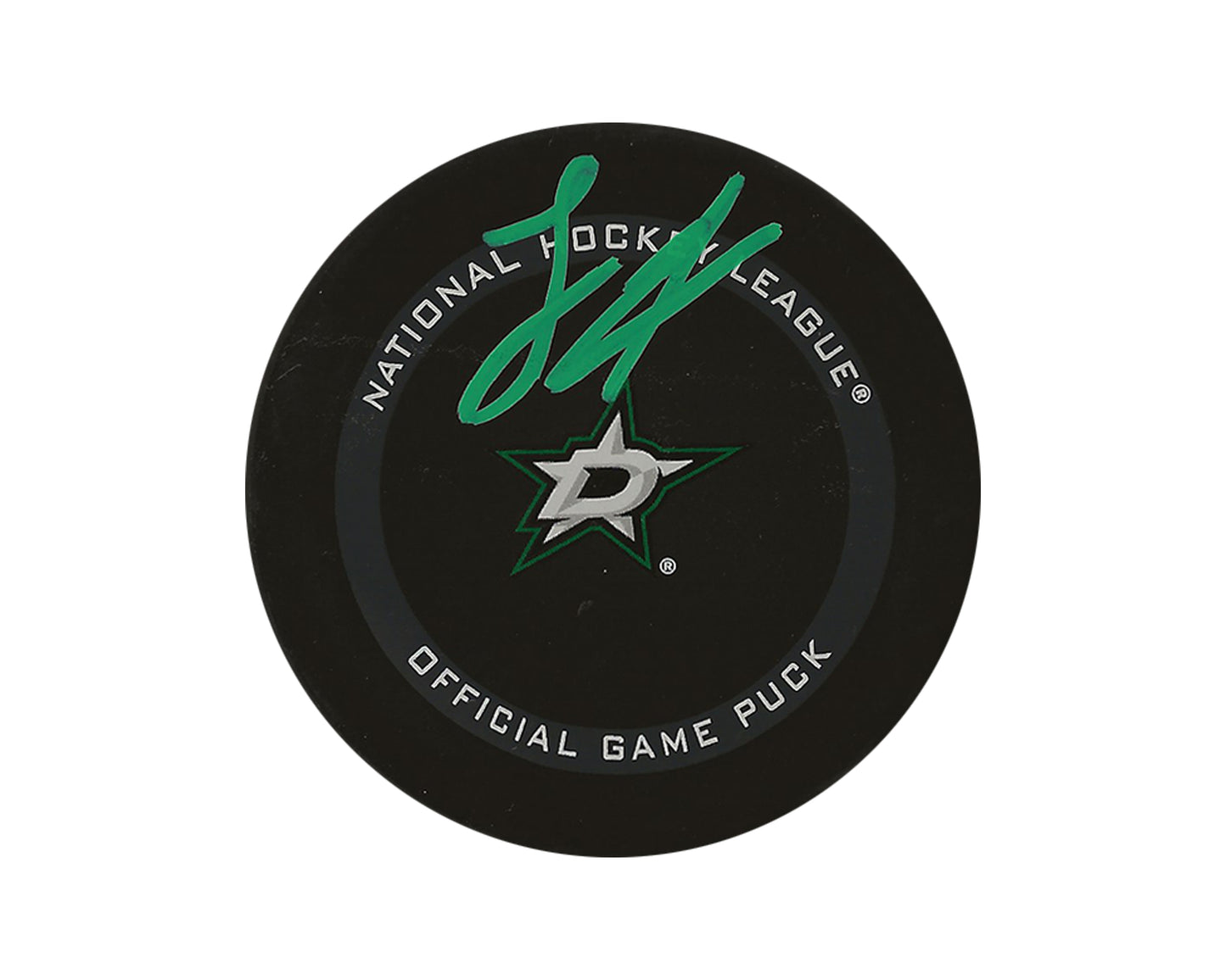 Logan Stankoven Autographed Dallas Stars Official Game Puck