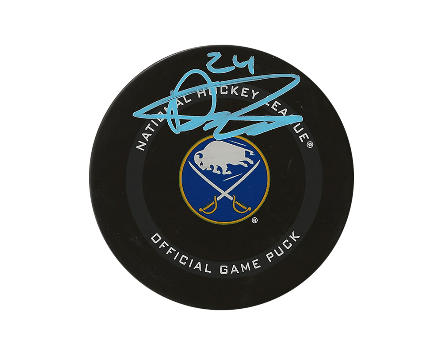 Dylan Cozens Autographed Buffalo Sabres Official Game Puck