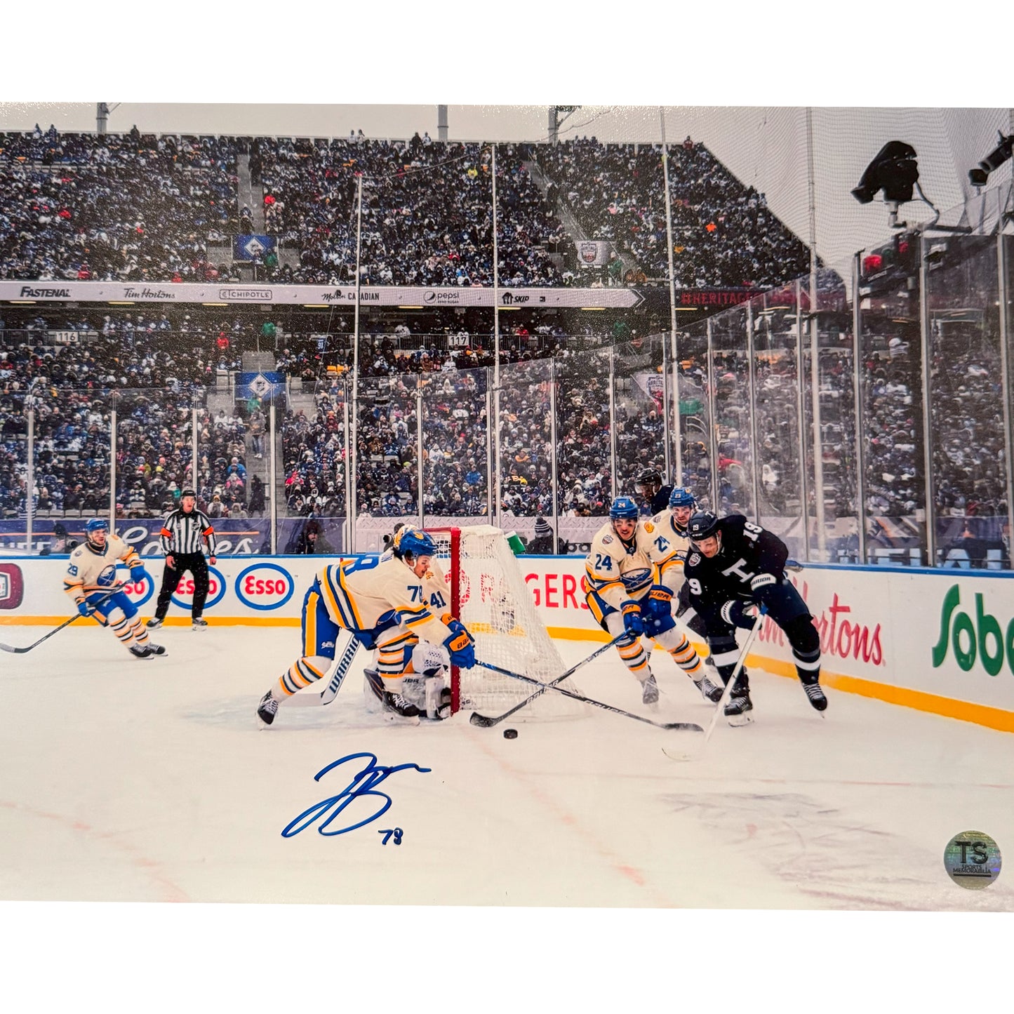 Jacob Bryson Autographed Buffalo Sabres 2022 Heritage Classic 11x14 Photo