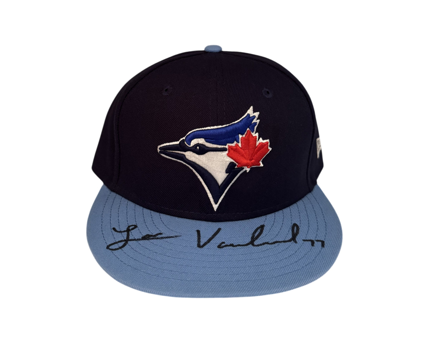 Louis Varland Autographed Toronto Blue Jays Navy New Era Fitted Hat