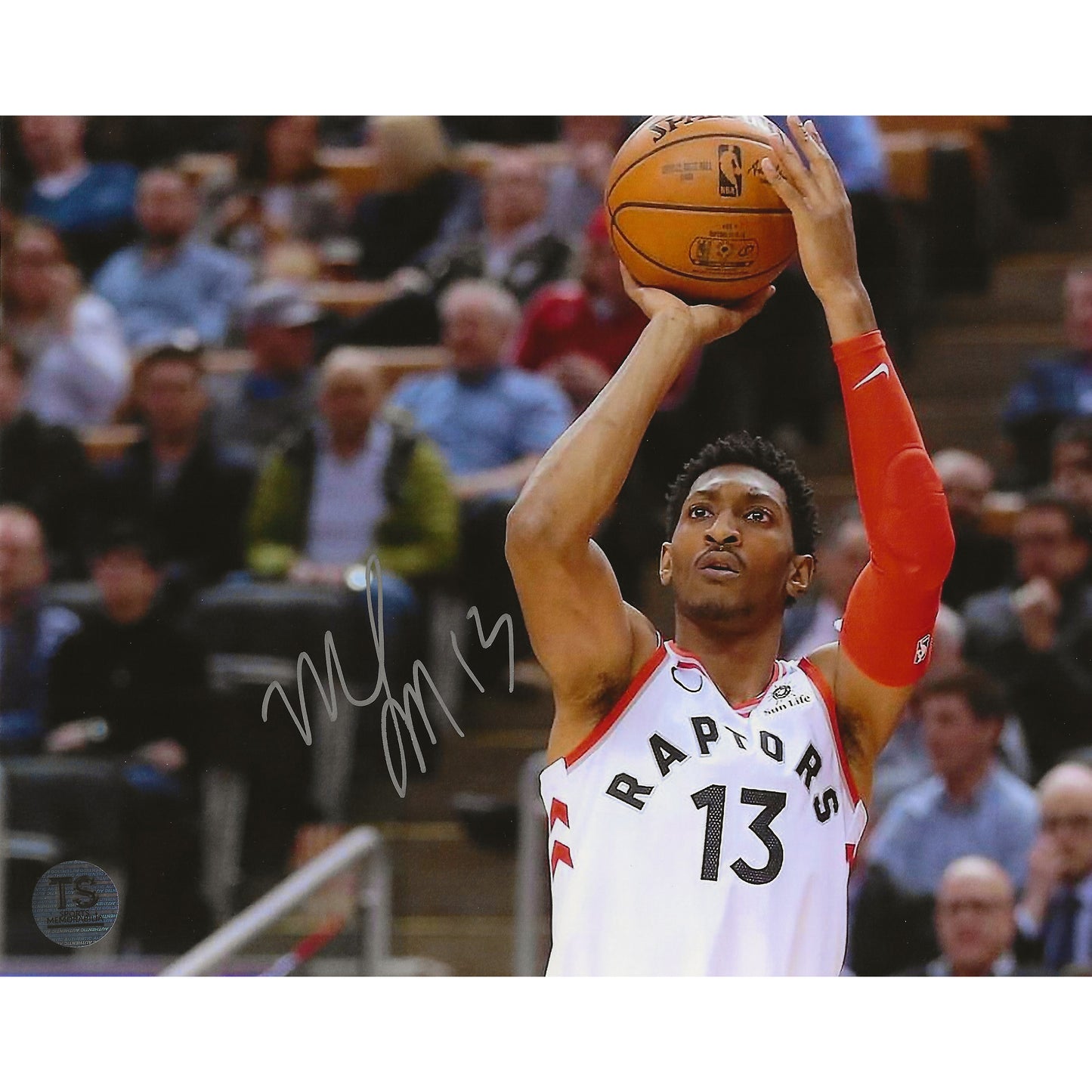 Malcolm Miller Autographed Toronto Raptors Shooting 8x10 Photo