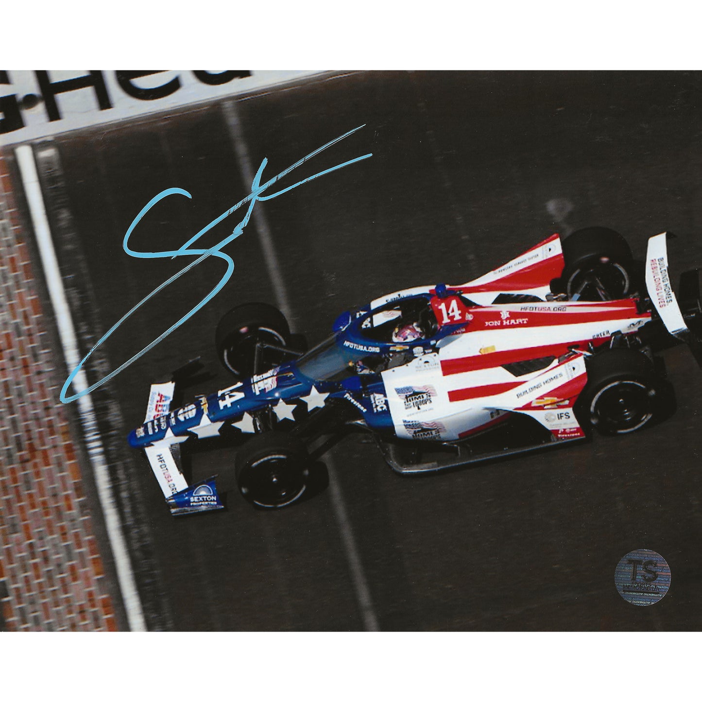 Santino Ferrucci Autographed Indianapolis 500 8x10 Photo *As Is*