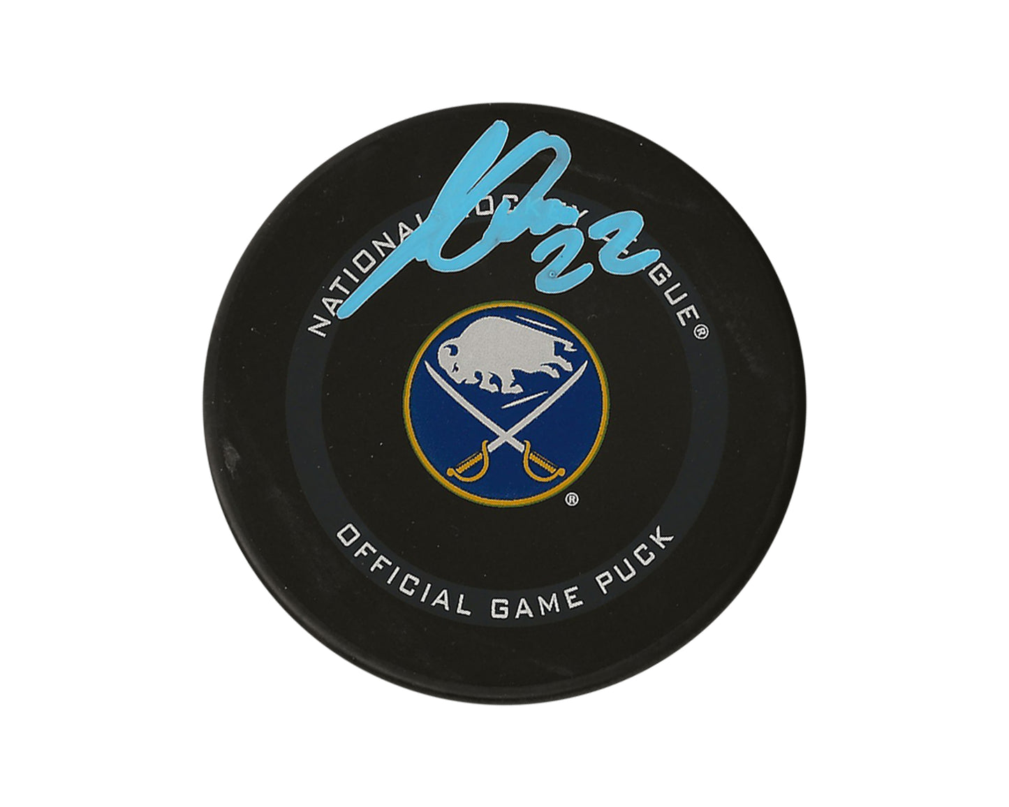 Jack Quinn Autographed Buffalo Sabres Official Game Puck