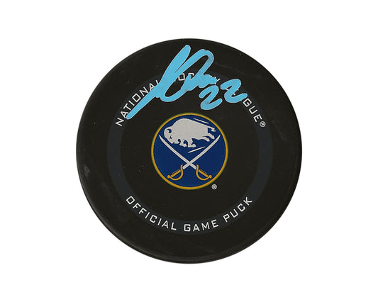 Jack Quinn Autographed Buffalo Sabres Official Game Puck