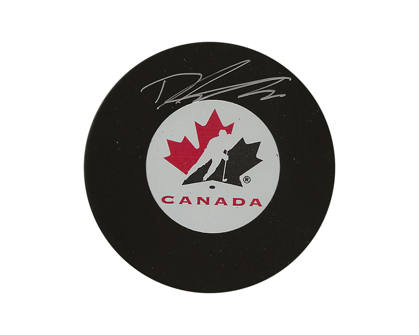 Dylan Guenther Autographed Team Canada Autograph Model Puck