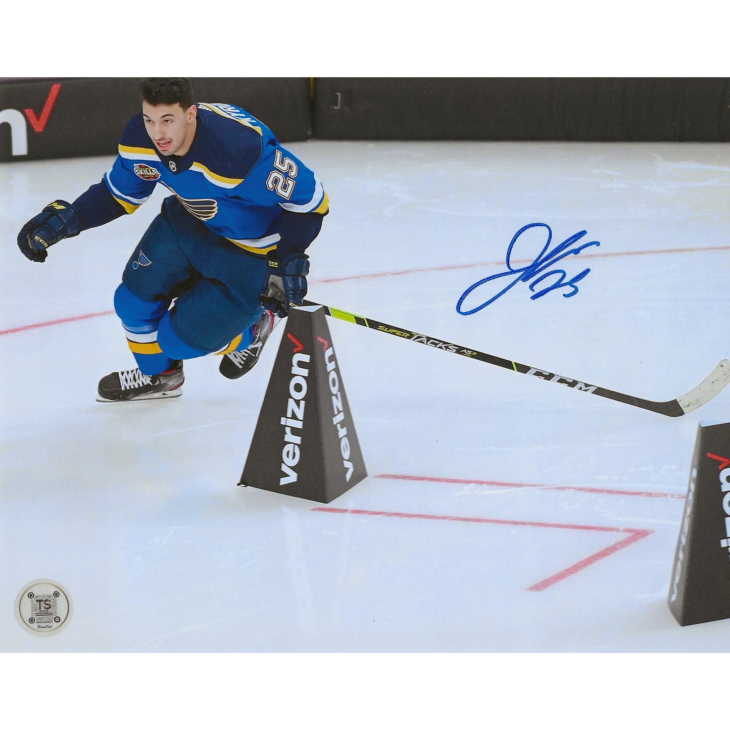 Jordan Kyrou Autographed 2022 All-Star Skills Competition Fastest Skater 8x10 Photo