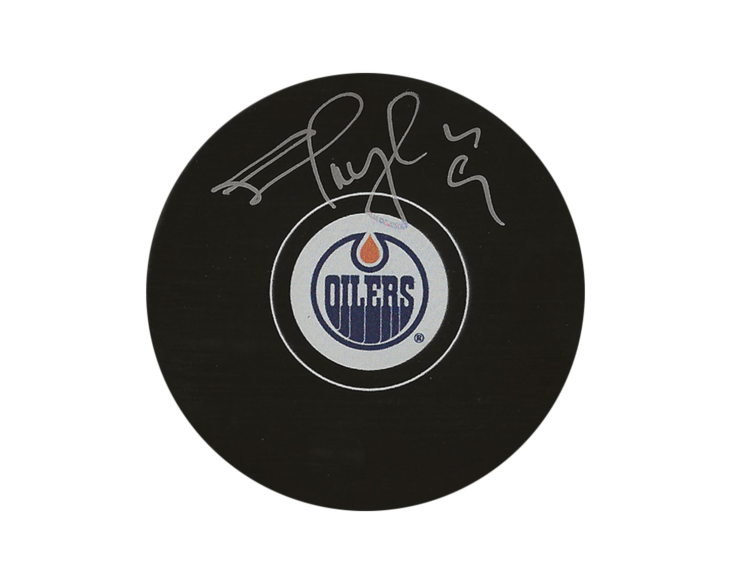 Shayne Corson Autographed Edmonton Oilers Autograph Model Puck