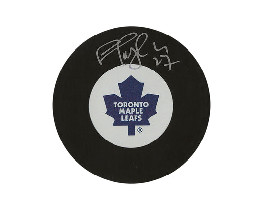 Shayne Corson Autographed Toronto Maple Leafs Vintage Autograph Model Puck