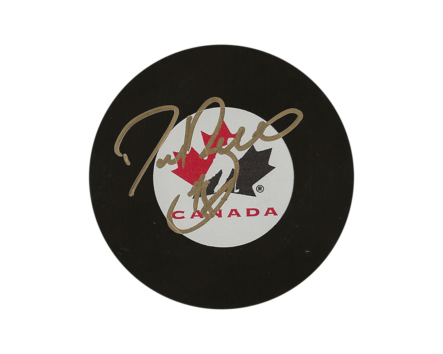 Daniel Briere Autographed Team Canada Autograph Model Puck