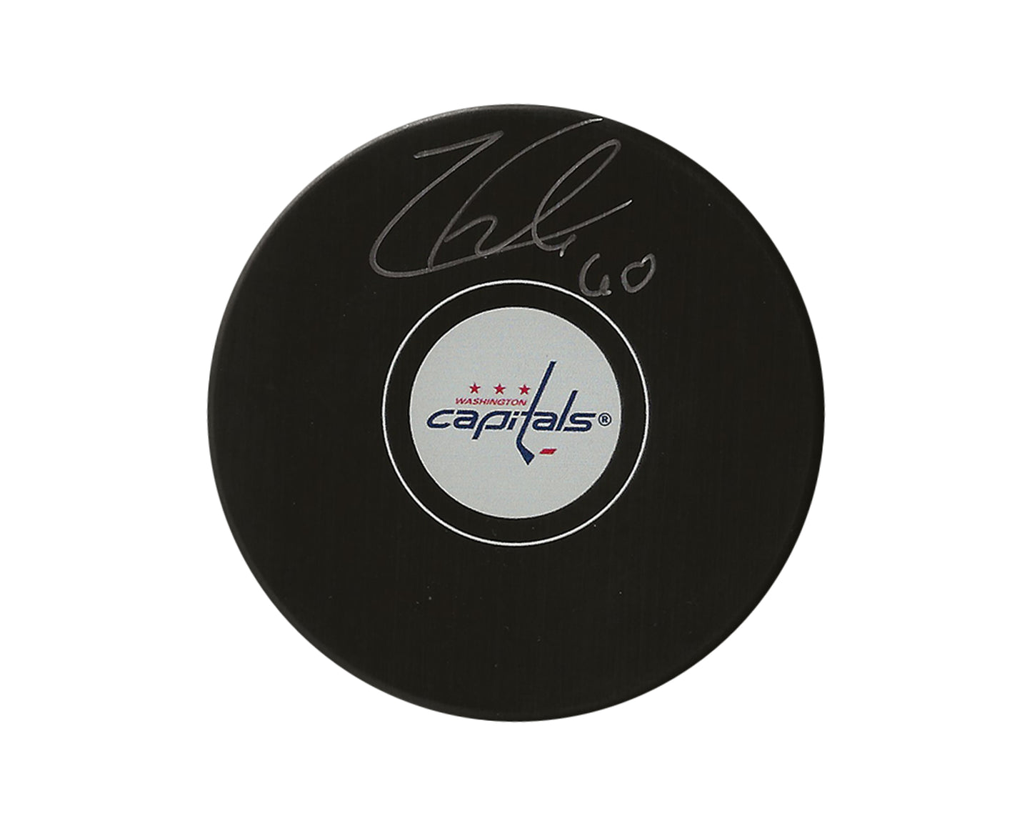 Zach Fucale Autographed Washington Capitals Autograph Model Puck