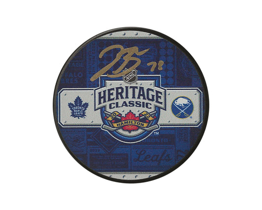 Jacob Bryson Autographed 2022 Heritage Classic Souvenir Puck