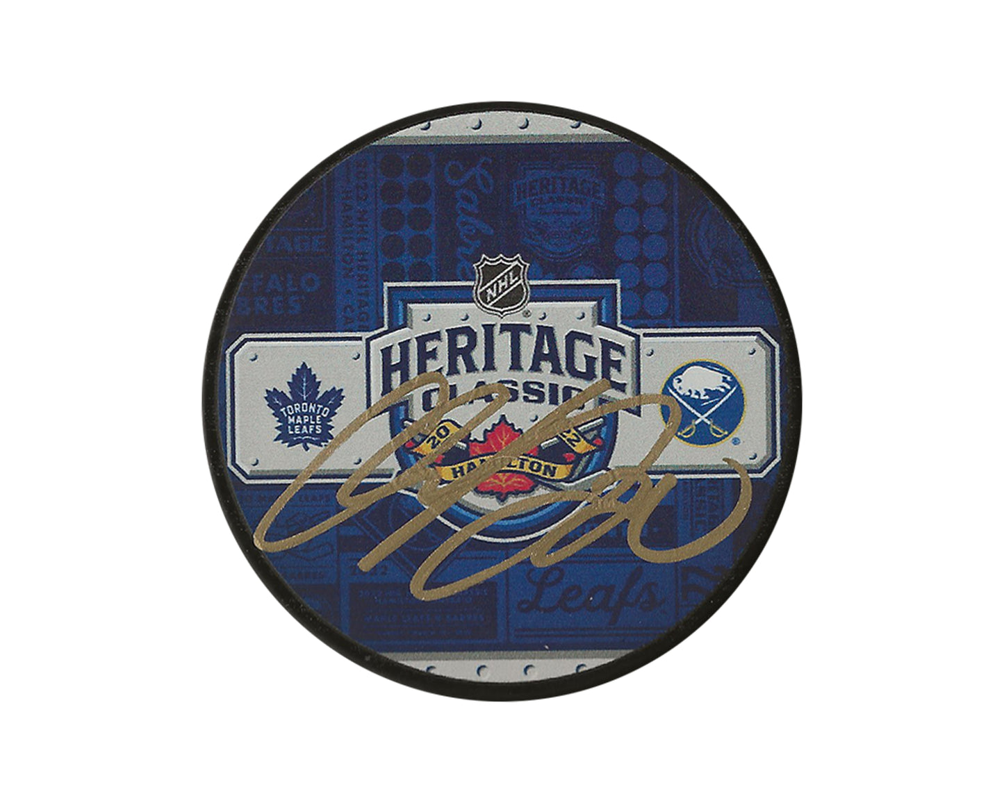 Cody Eakin Autographed 2022 Heritage Classic Souvenir Puck