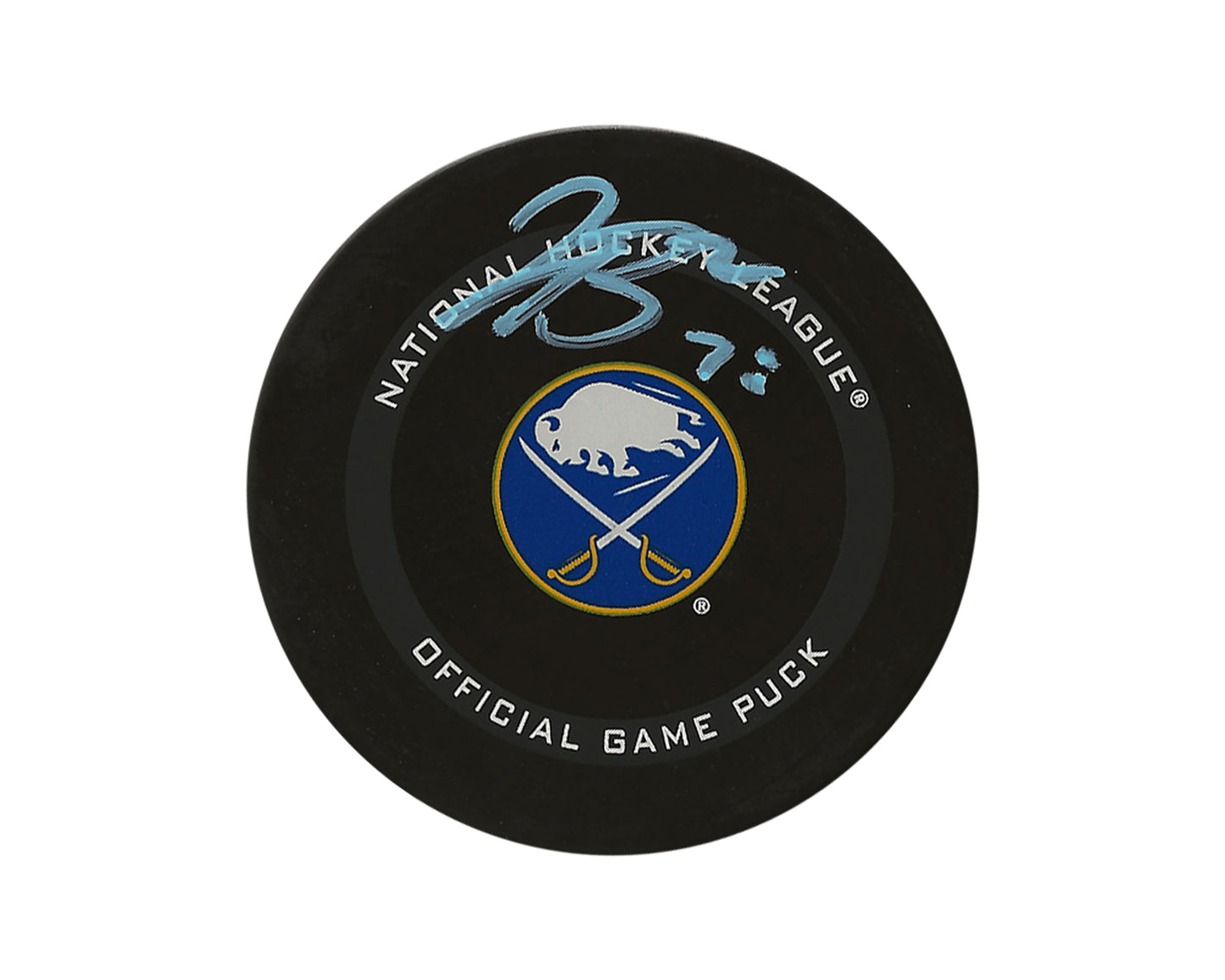 Jacob Bryson Autographed Buffalo Sabres Official Game Puck