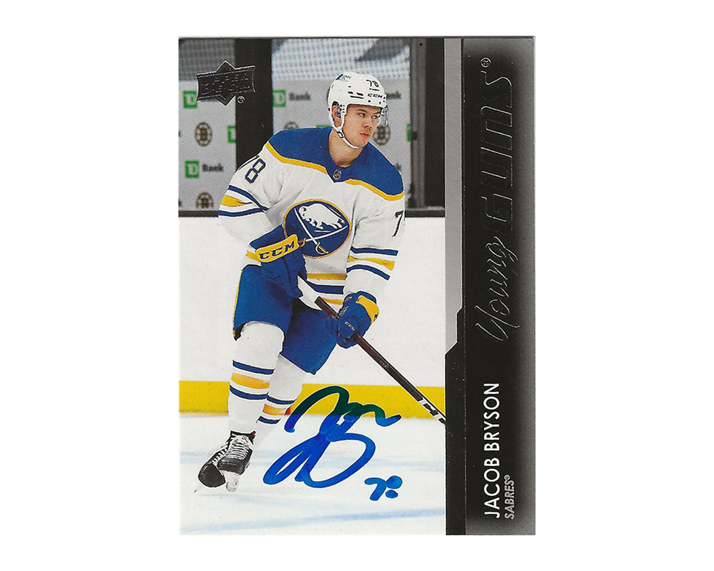 Jacob Bryson Autographed 2021-22 Upper Deck Young Guns #248 Hockey Card