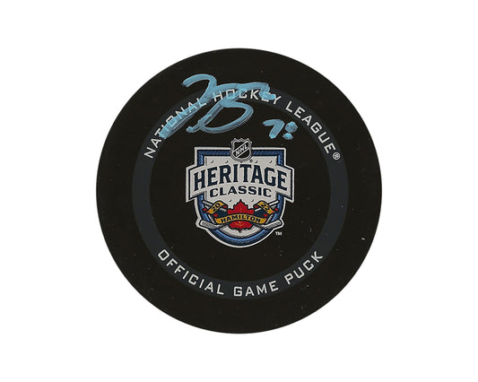 Jacob Bryson Autographed 2022 Heritage Classic Official Game Puck