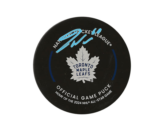 Joseph Woll Autographed Toronto Maple Leafs 2023-24 Official Game Puck