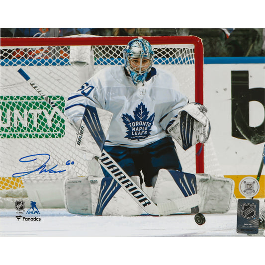 Joseph Woll Autographed Toronto Maple Leafs Butterfly Save 8x10 Photo