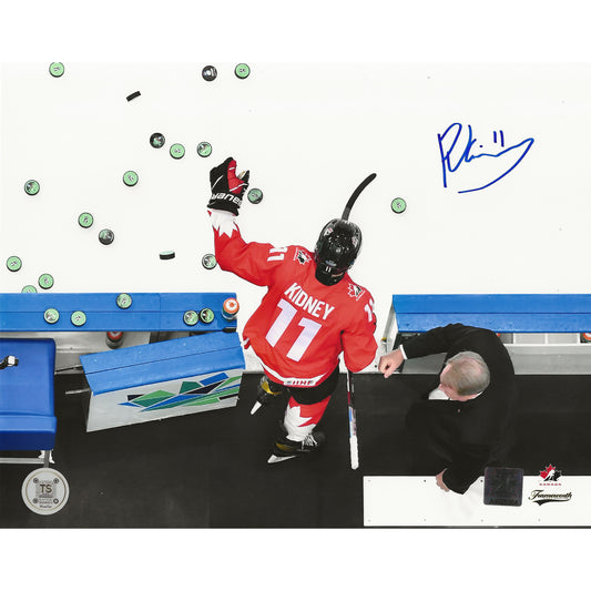 Riley Kidney Autographed Team Canada Aerial View 8x10 Photo