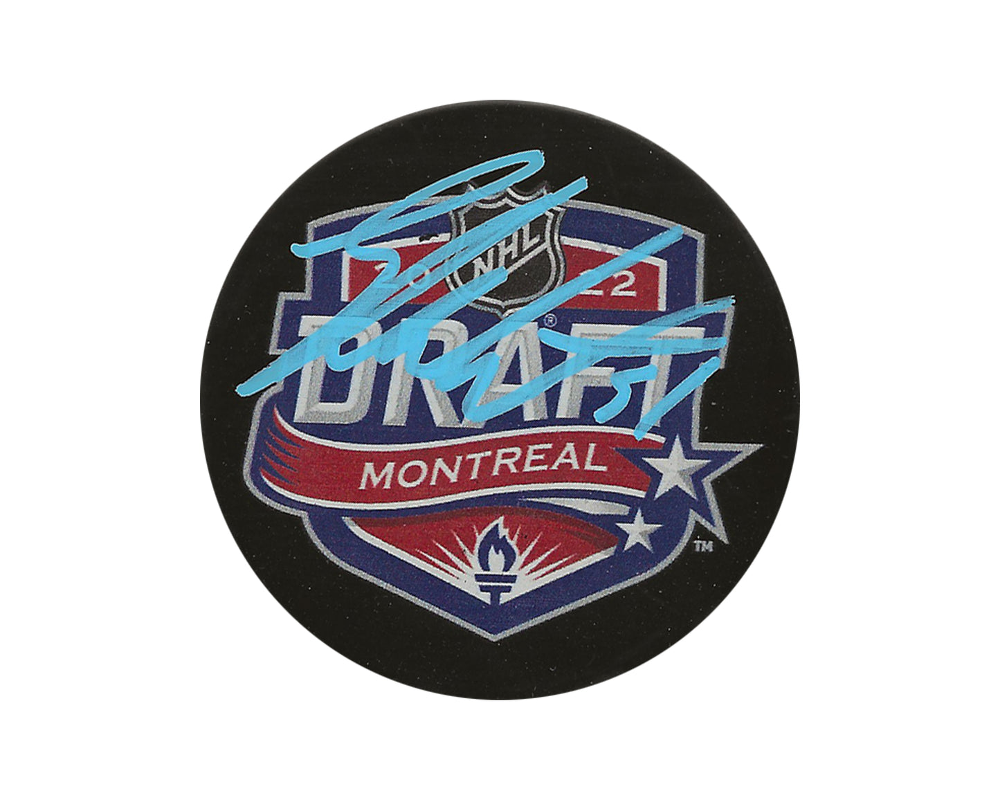 Shane Wright Autographed 2022 NHL Draft Puck